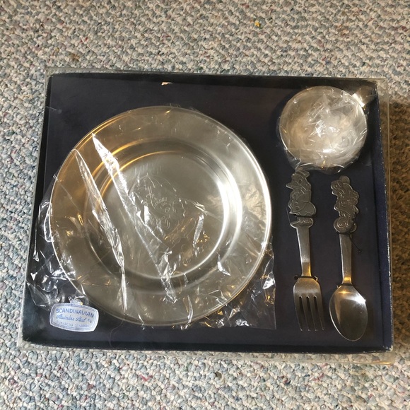 Children’s dinner set VTG stainless steel … - Picture 4 of 16